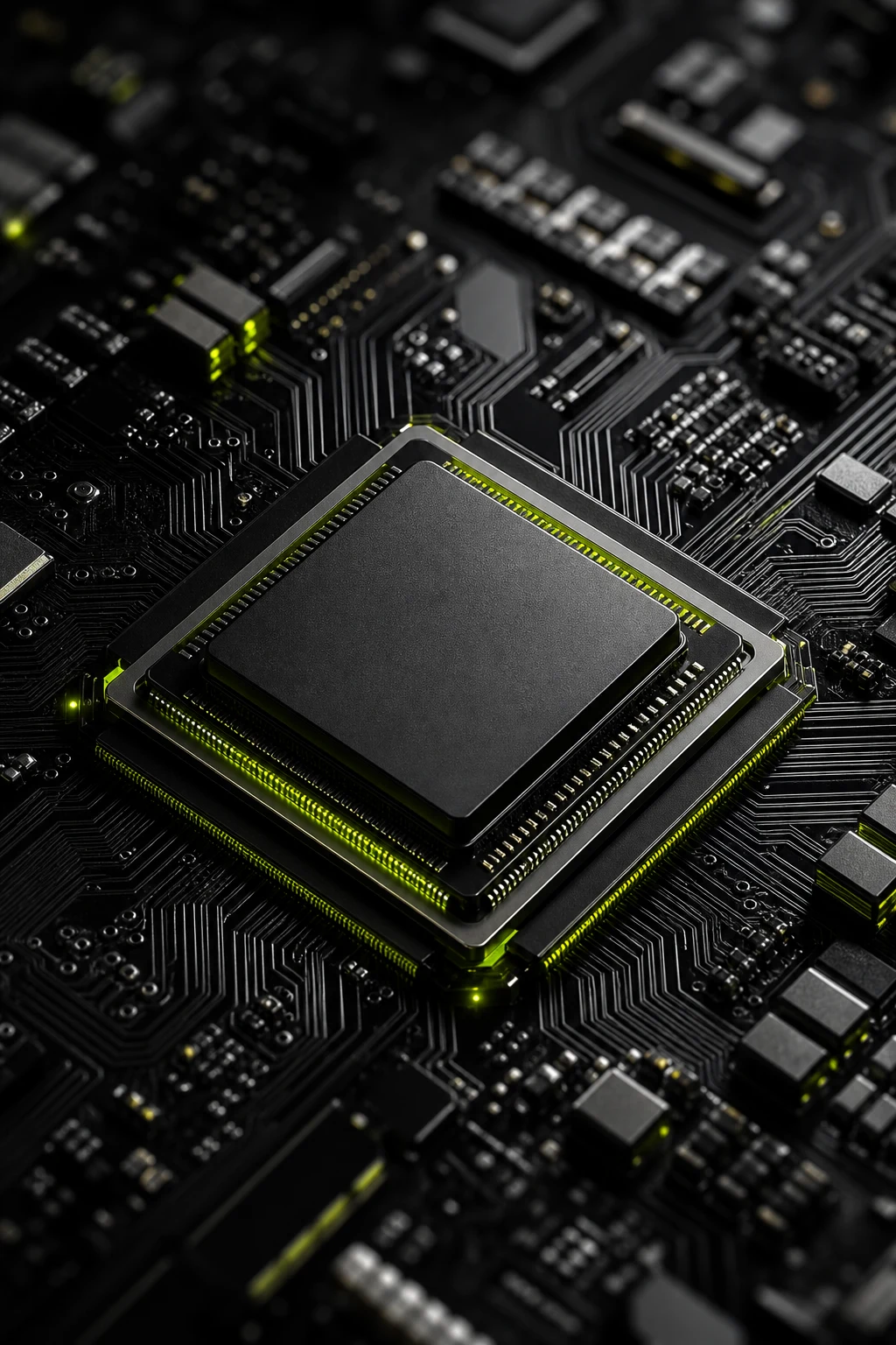 NPU chip closeup